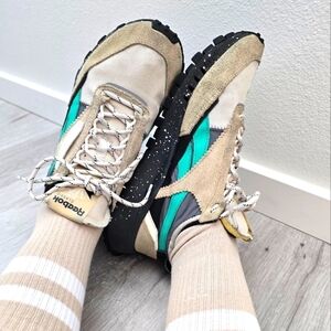 Reebok | Classic Leather Legacy 'Splatter Paint' utility beige sneakers WMS 7.5